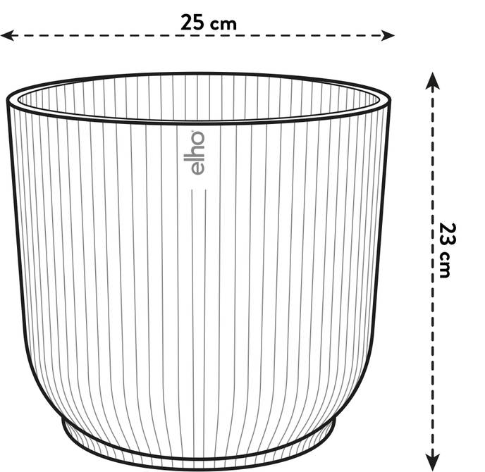 vibes fold rond 25cm zijdewit